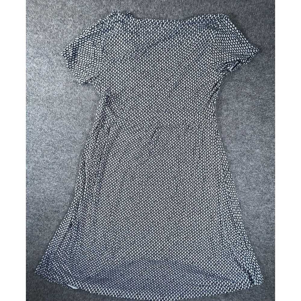 LL Bean Dress Women’s L Reg Blue White Short Slee… - image 2