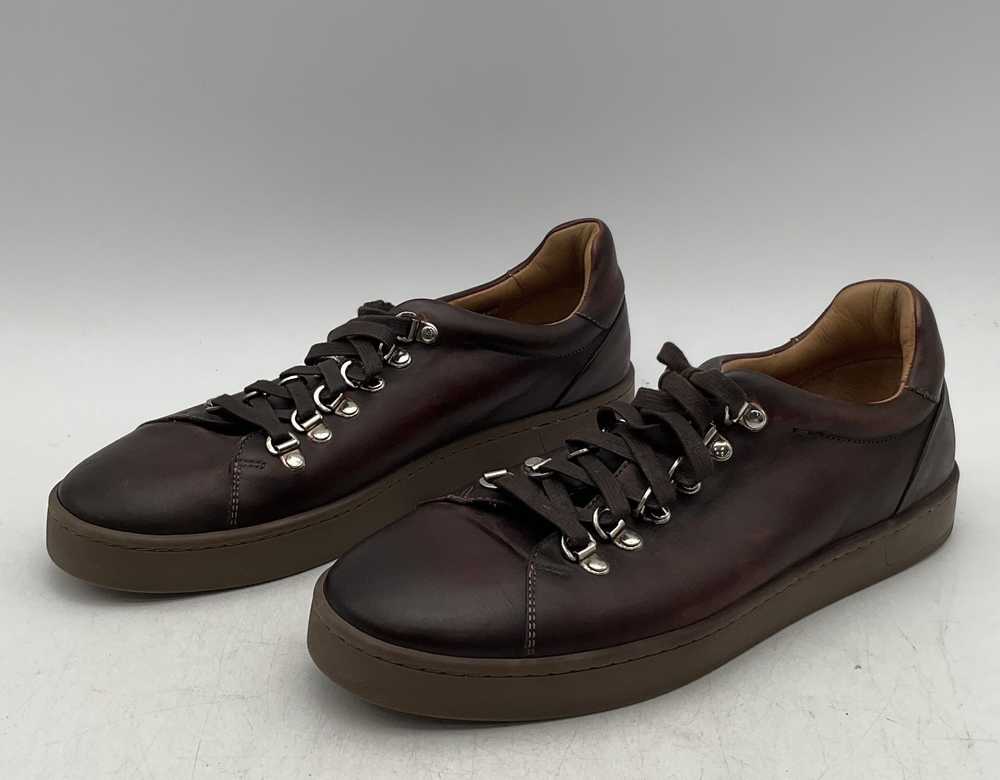 Magnanni Rocco Mid Brown Leather Low Top Sneakers… - image 1