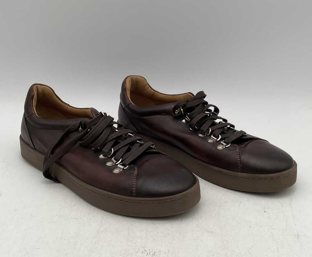 Magnanni Rocco Mid Brown Leather Low Top Sneakers… - image 2