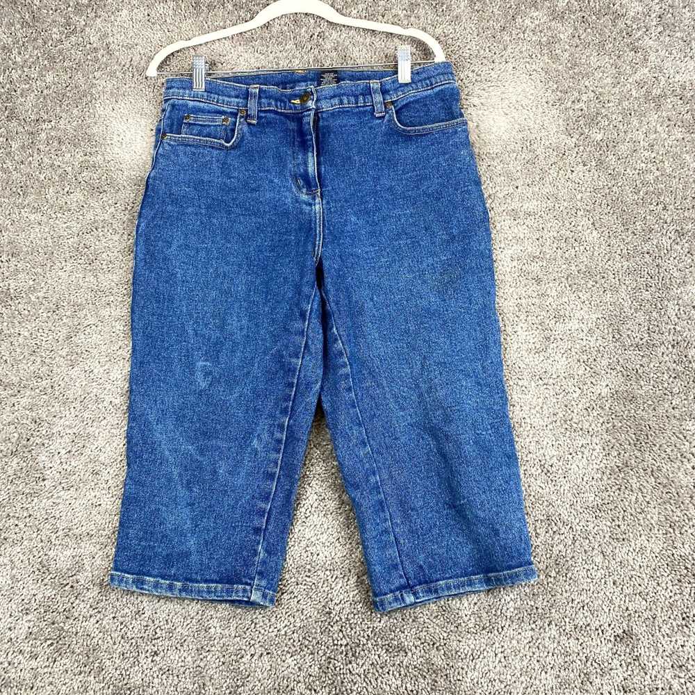 Vintage Women's Petite Blue Medium Stone Wash Mid… - image 1