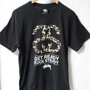 STUSSY Short-sleeved T-shirt S Black Logo - image 1