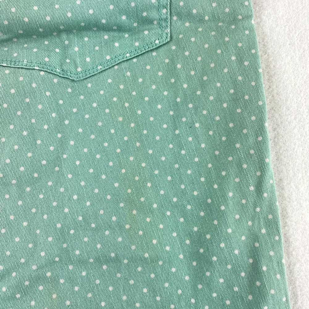 Merona Turquoise Polka Dot Mid Rise Skinny Ankle … - image 7