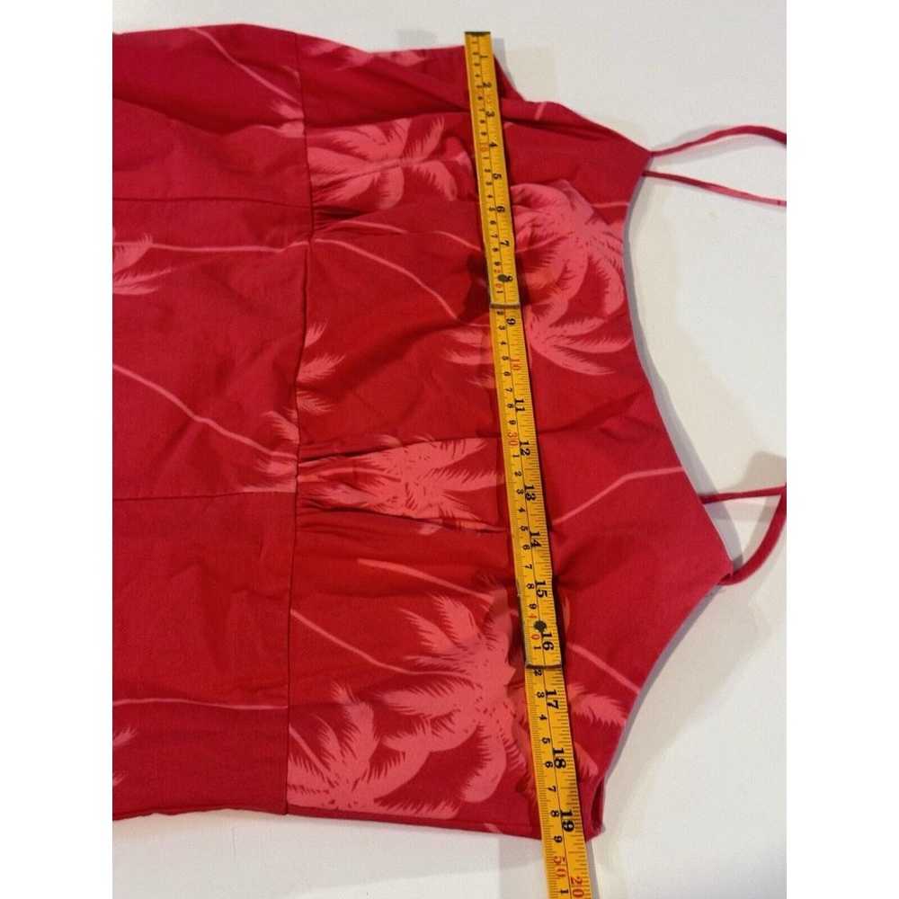 CT Hawaiian Fashions Red Floral Cotton Hawaiian S… - image 4