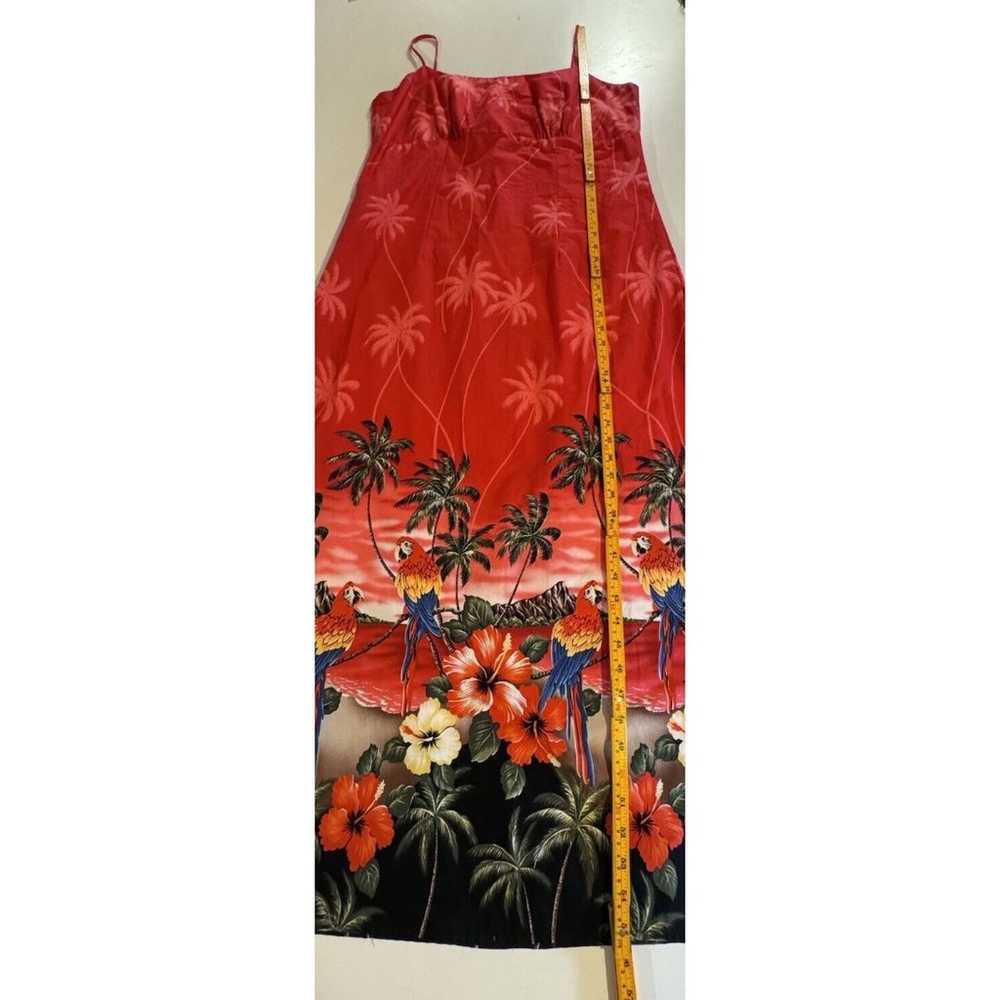 CT Hawaiian Fashions Red Floral Cotton Hawaiian S… - image 5