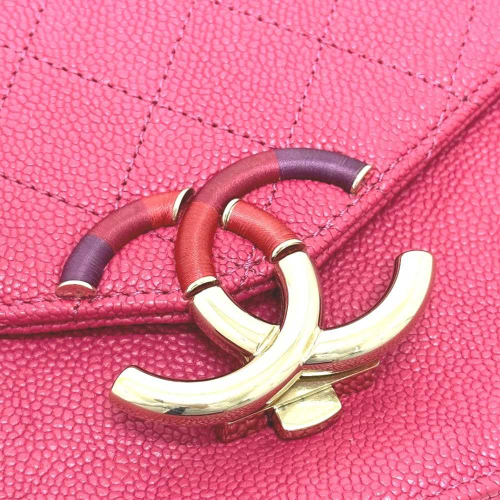 Chanel Coco Cuba Pink Leather Shoulder Bag (Pre-O… - image 12