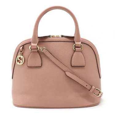 Gucci Dome Pink Leather Handbag (Pre-Owned) - image 1