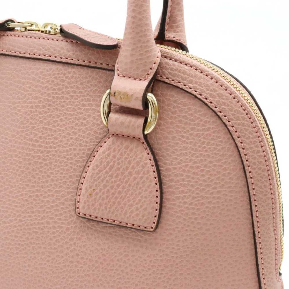 Gucci Dome Pink Leather Handbag (Pre-Owned) - image 5