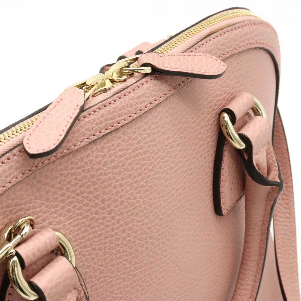 Gucci Dome Pink Leather Handbag (Pre-Owned) - image 8