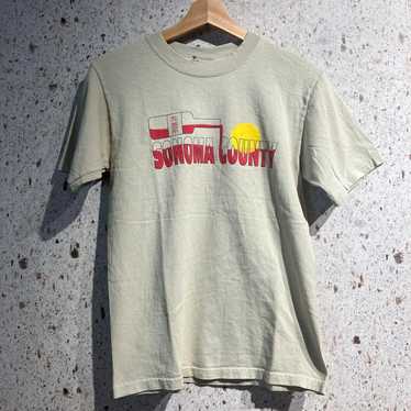 Vintage American T-shirt with Sonoma County print - image 1