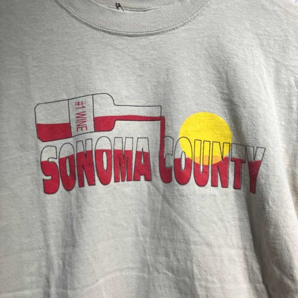 Vintage American T-shirt with Sonoma County print - image 2