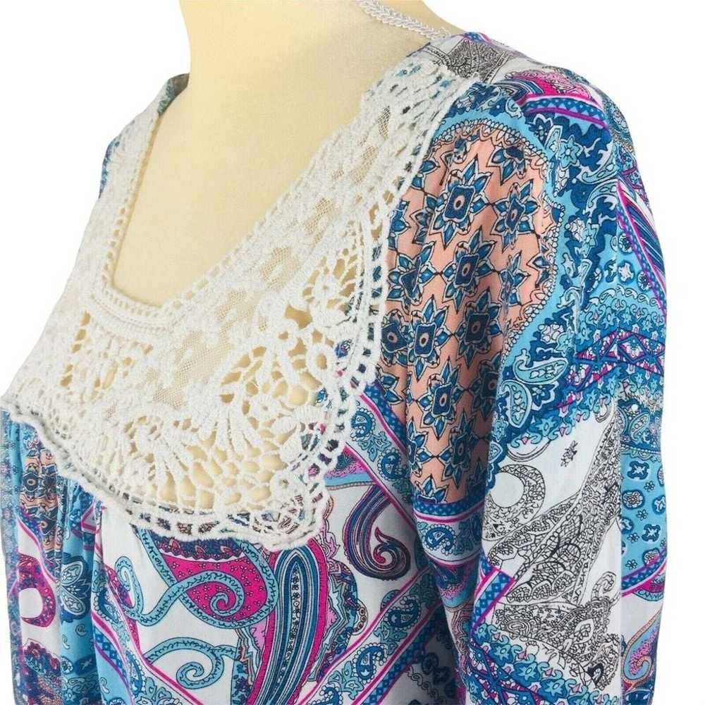 Umgee Usa Women Mixed Floral Paisley Print Tunic … - image 6