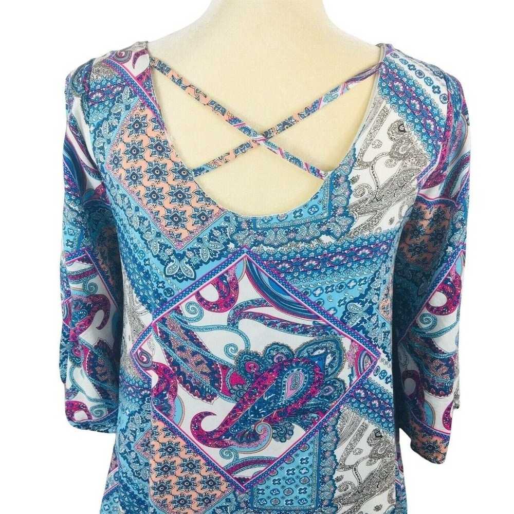 Umgee Usa Women Mixed Floral Paisley Print Tunic … - image 8