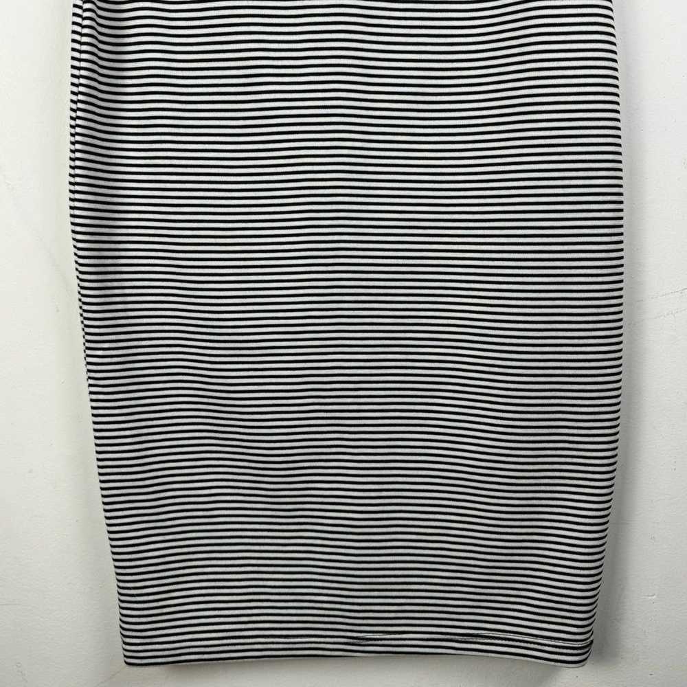 Zara Trafaluc Women’s Black White Striped Off Sho… - image 4