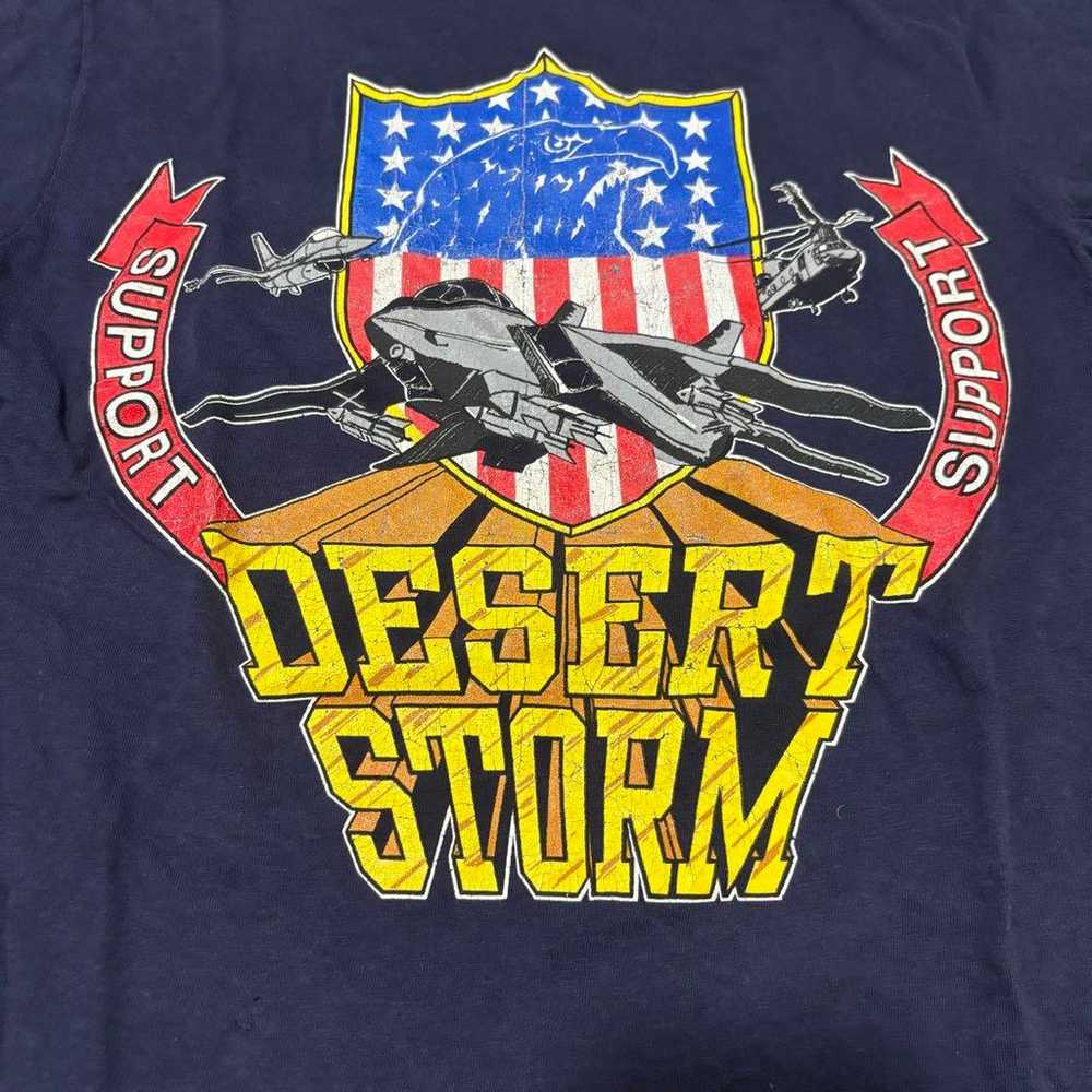 80's Vintage Anvil Desert Storm T-shirt 100% Cott… - image 2