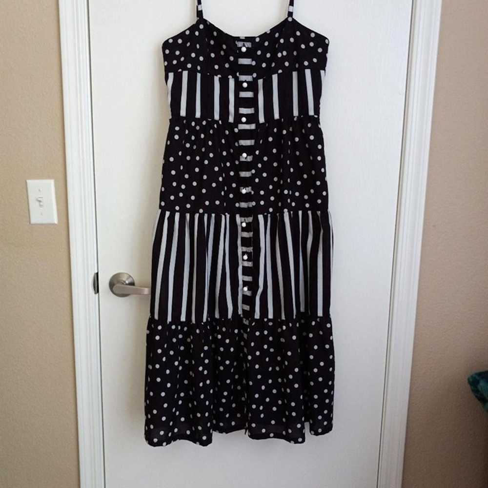 Solid & Striped Tiered Midi Dress size M - image 1