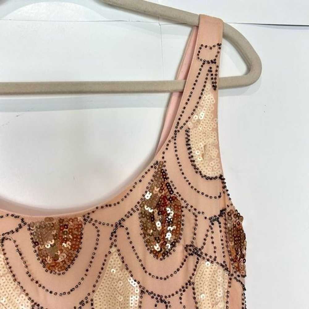 GB Gianni Bini Sequin Dress Pink Peach Gold Mediu… - image 4