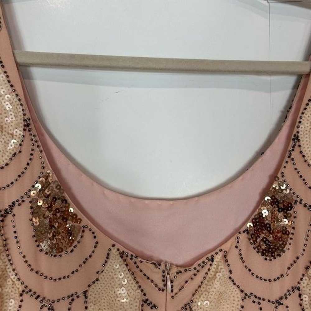 GB Gianni Bini Sequin Dress Pink Peach Gold Mediu… - image 7