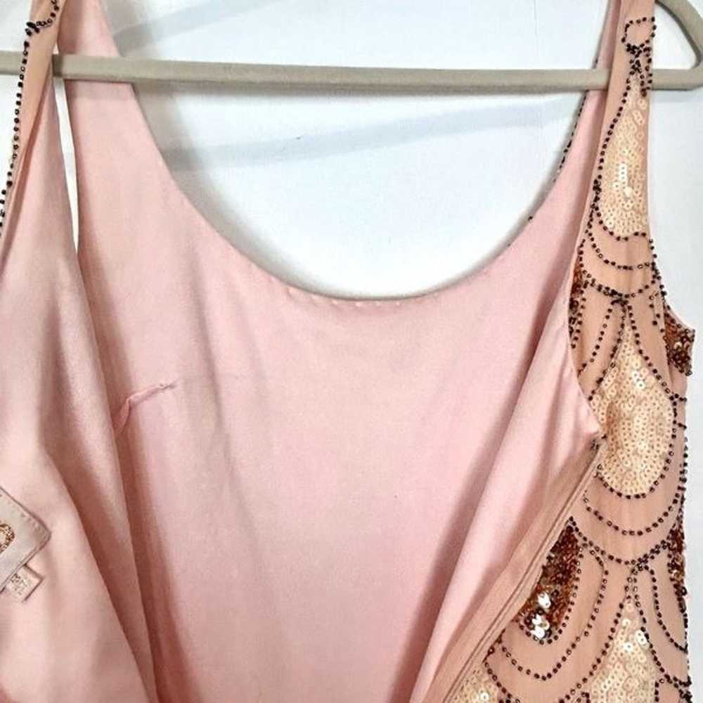 GB Gianni Bini Sequin Dress Pink Peach Gold Mediu… - image 8