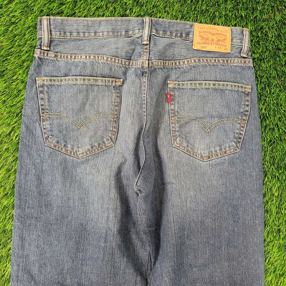 Levi's LEVIS 550 Jeans 33x34 (34x34) Faded Blue W… - image 6