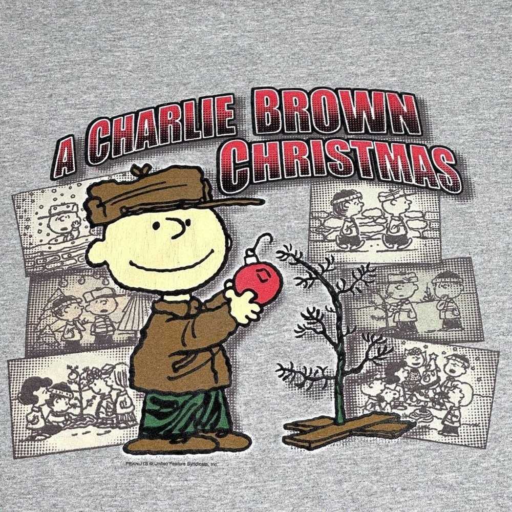 Vintage Peanuts A Charlie Brown Christmas Gray Y2… - image 2