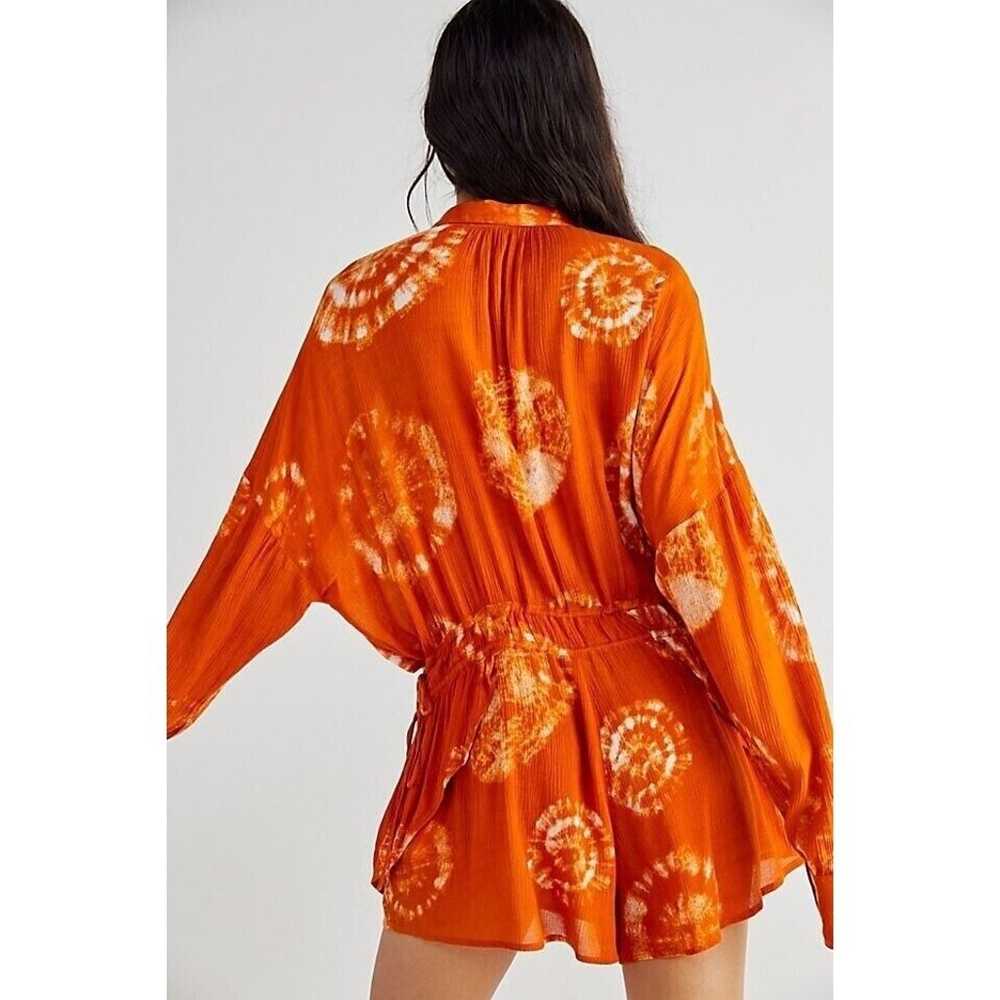 Free People Orange tie dye skort romper - image 2