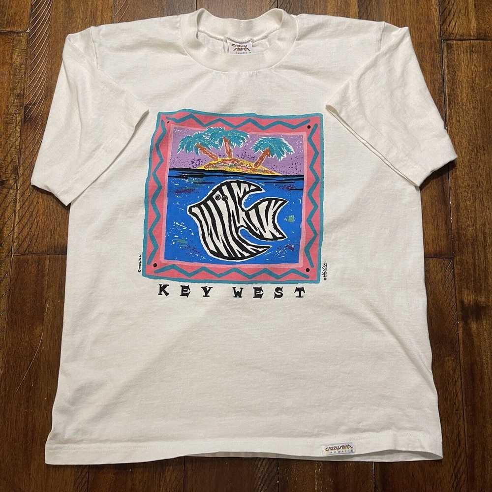 Crazy Shirts Men’s Vtg T-Shirt M KEY WEST Rare tr… - image 3