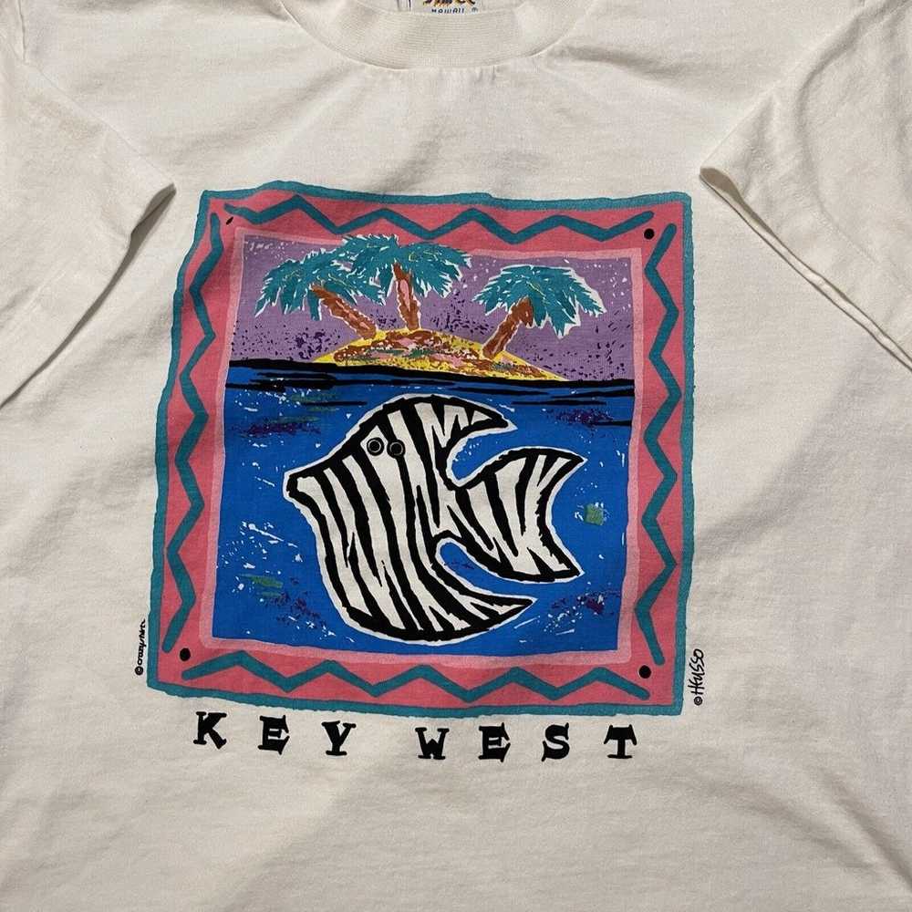 Crazy Shirts Men’s Vtg T-Shirt M KEY WEST Rare tr… - image 4