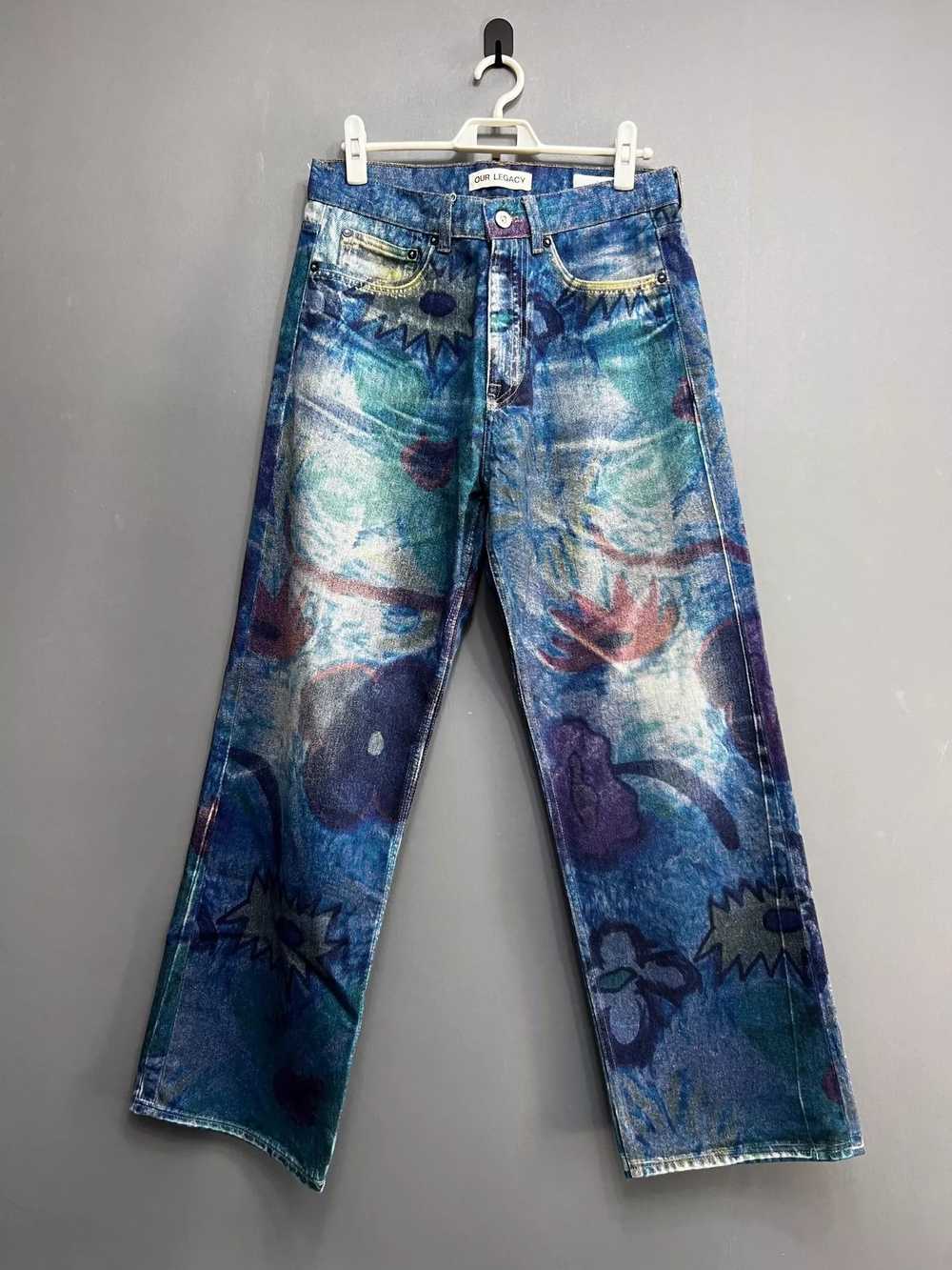 Our Legacy Our legacy Graffiti washed jeans - image 1