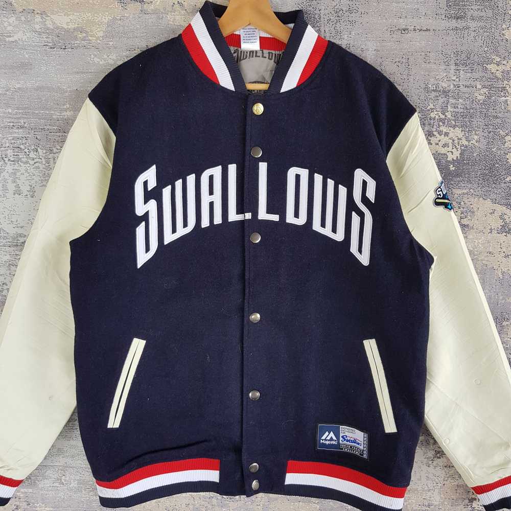 Majestic × Varsity Jacket × Vintage Vintage Majes… - image 3