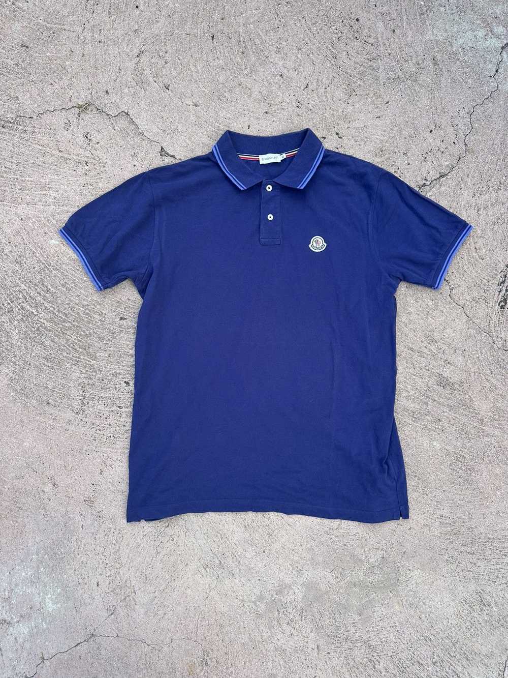 Moncler Moncler Blue Polo Tee T Shirt - image 1