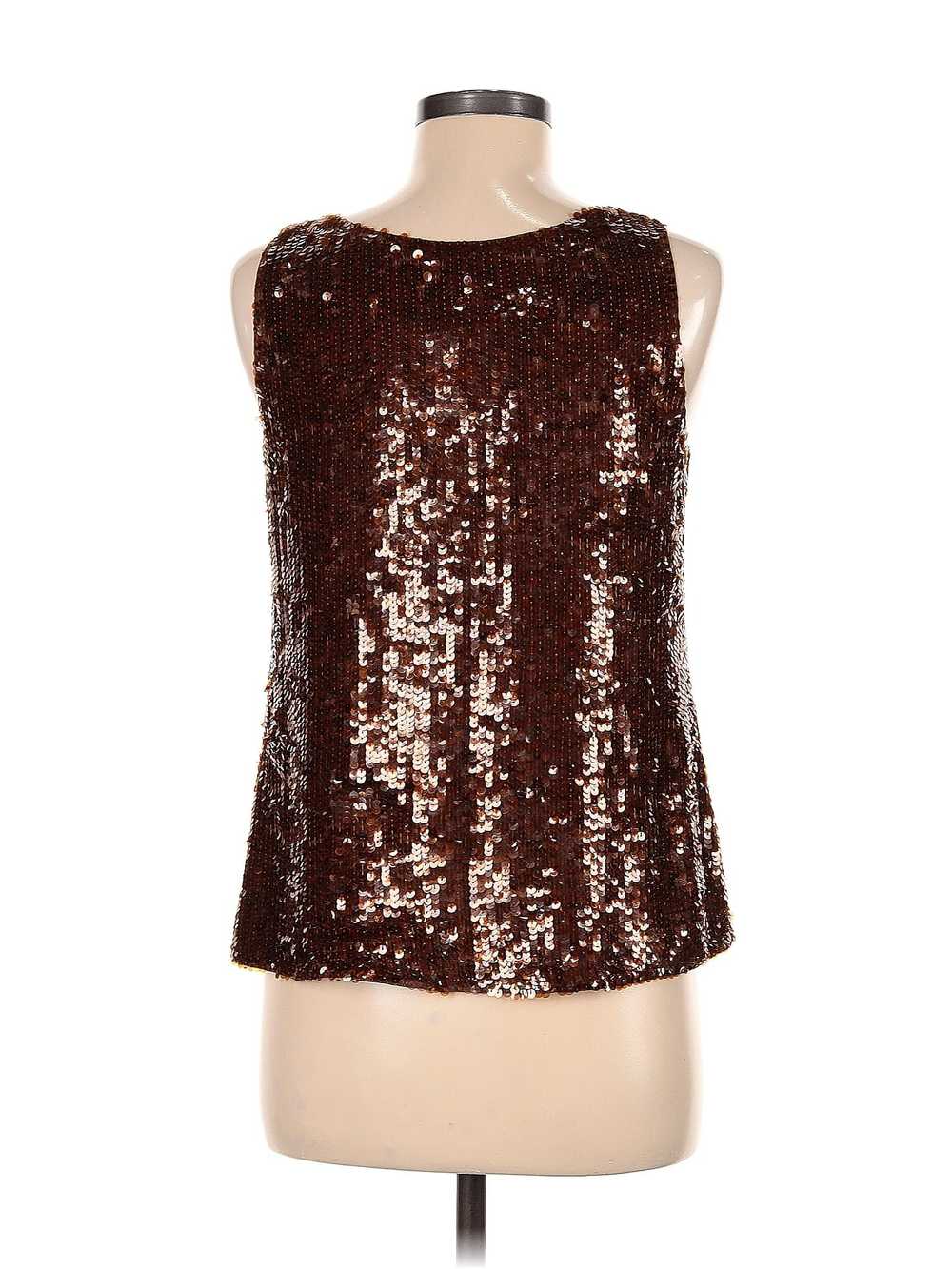 J.Crew Collection Women Brown Sleeveless Top 6 - image 2