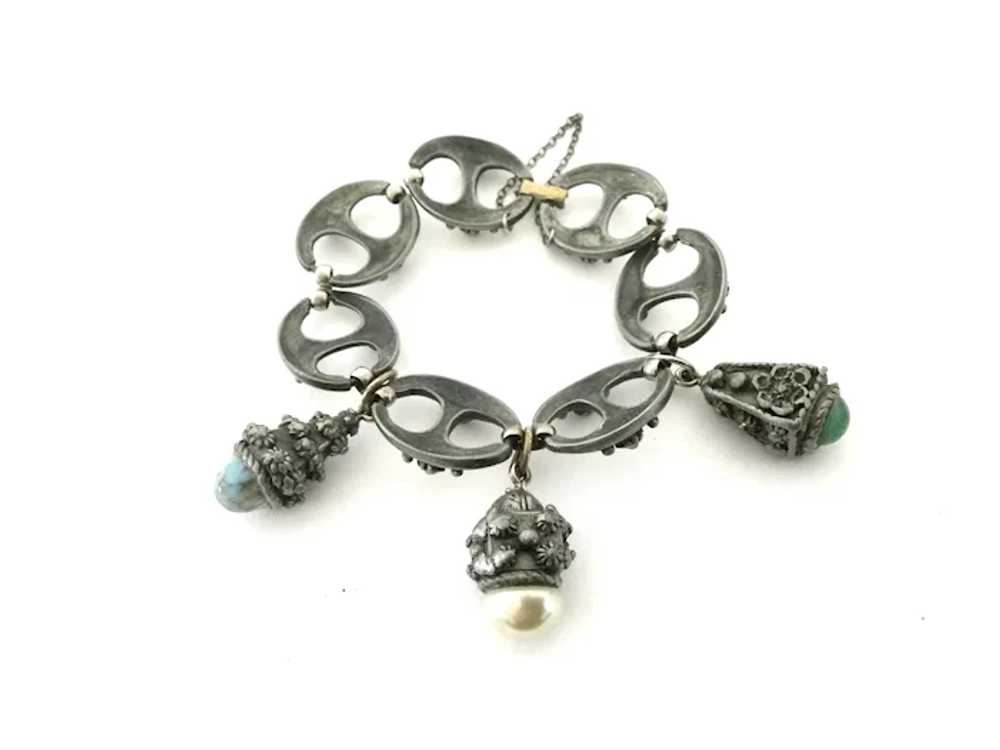 Etruscan Revival Charm Bracelet - image 4