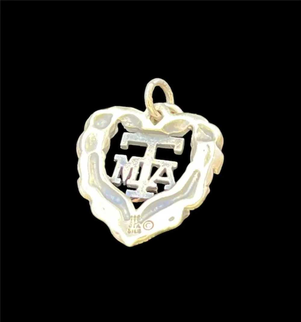 James Avery "Aggie's Mom Club" Heart Pendant - image 3