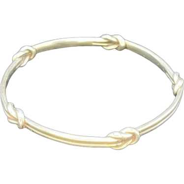 Retired James Avery Lovers Knot Bangle Bracelet