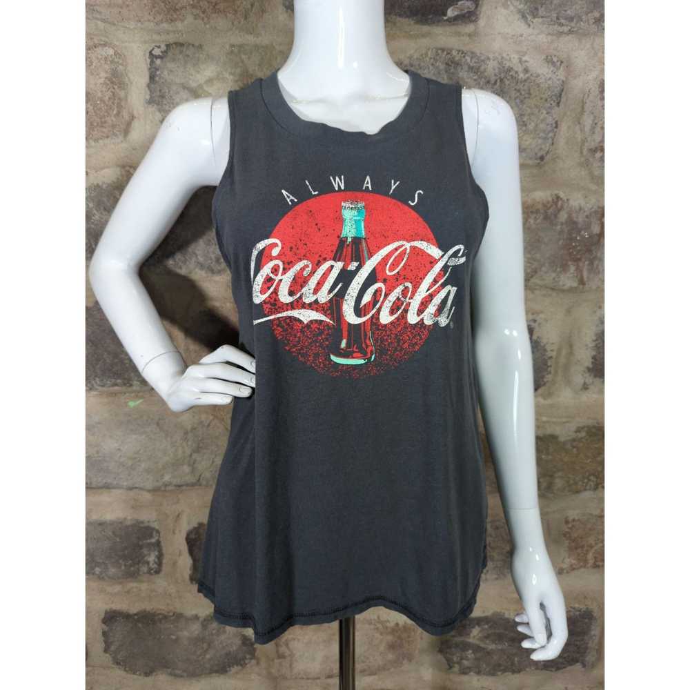 Coca Cola Coca Cola Tank Top Small Gray Graphic P… - image 1