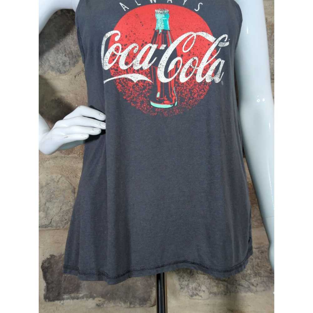 Coca Cola Coca Cola Tank Top Small Gray Graphic P… - image 3