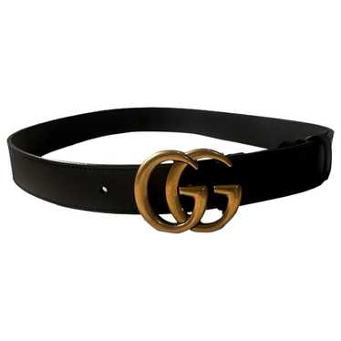 Gucci GG Buckle leather belt