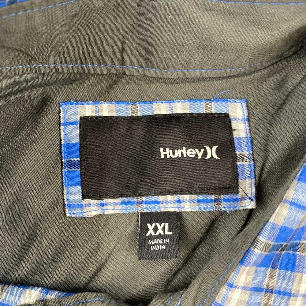 Hurley Multicolor Plaid Cotton Blend Long Sleeve … - image 3