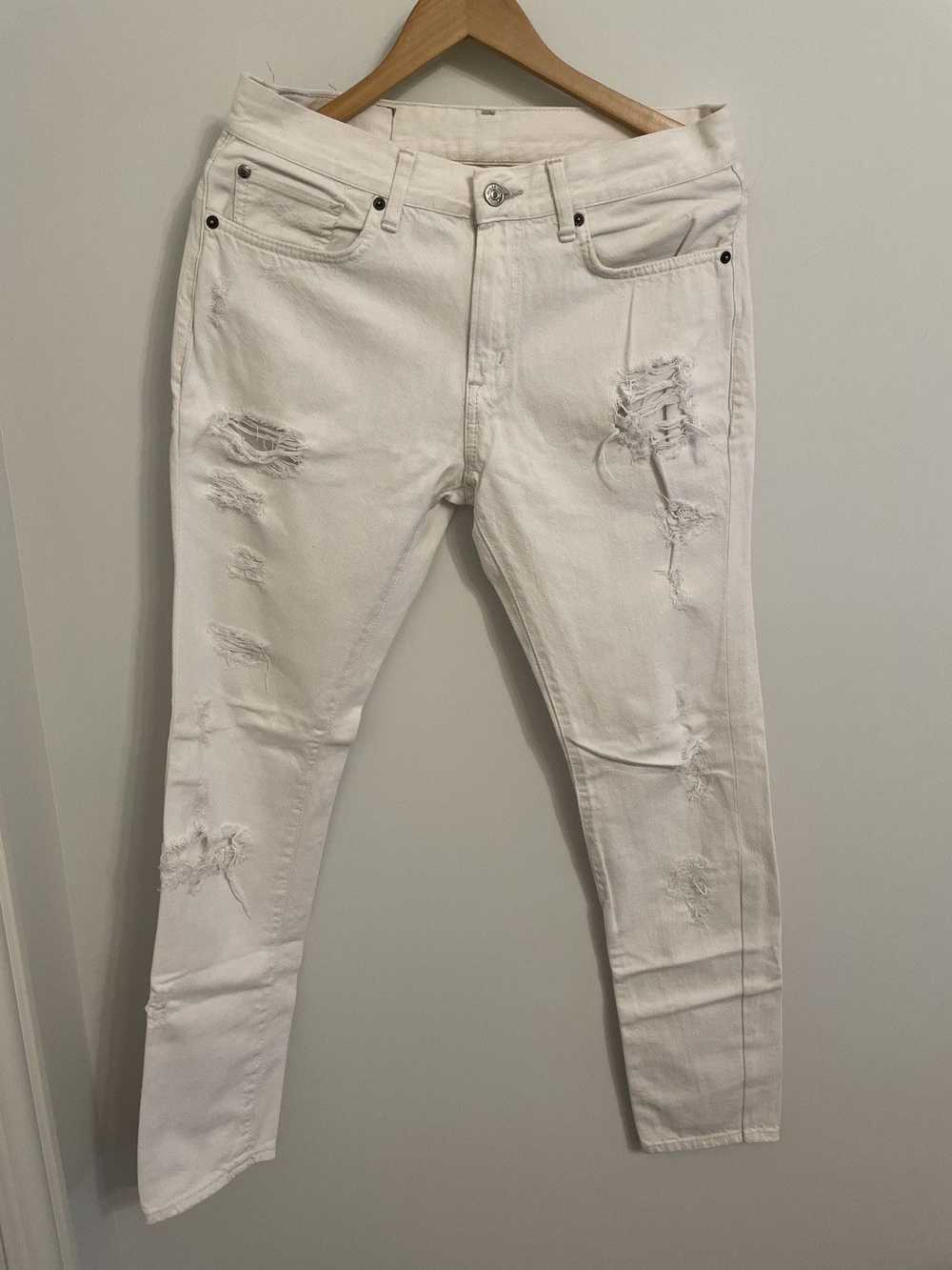 Denim And Supply Ralph Lauren Distressed White Je… - image 1