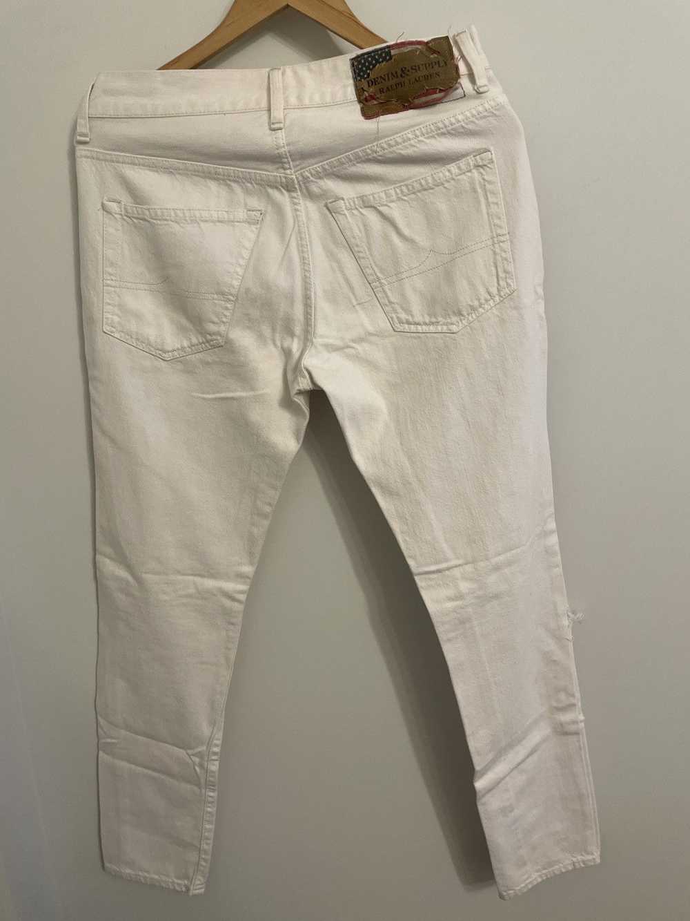 Denim And Supply Ralph Lauren Distressed White Je… - image 3