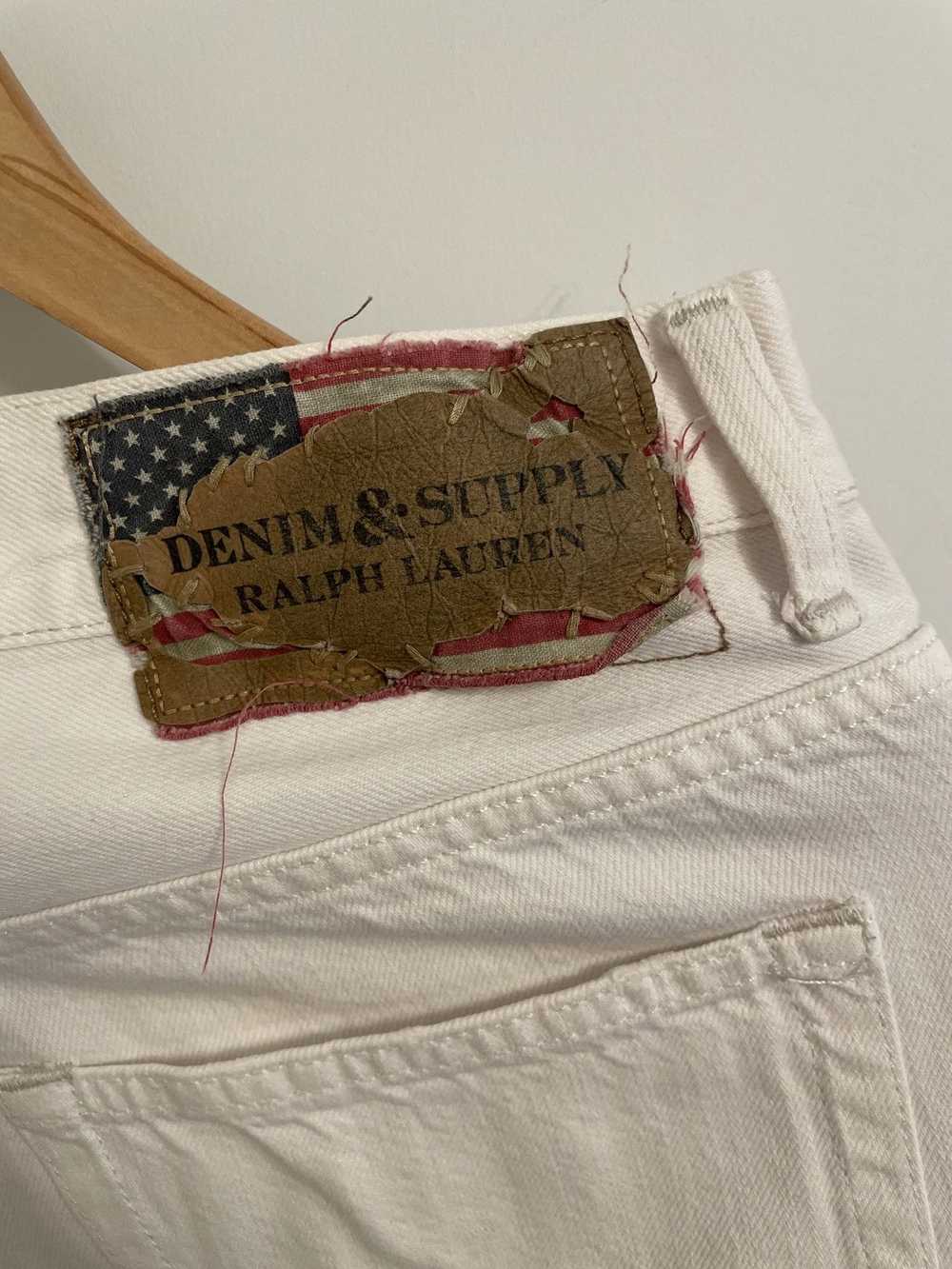 Denim And Supply Ralph Lauren Distressed White Je… - image 4