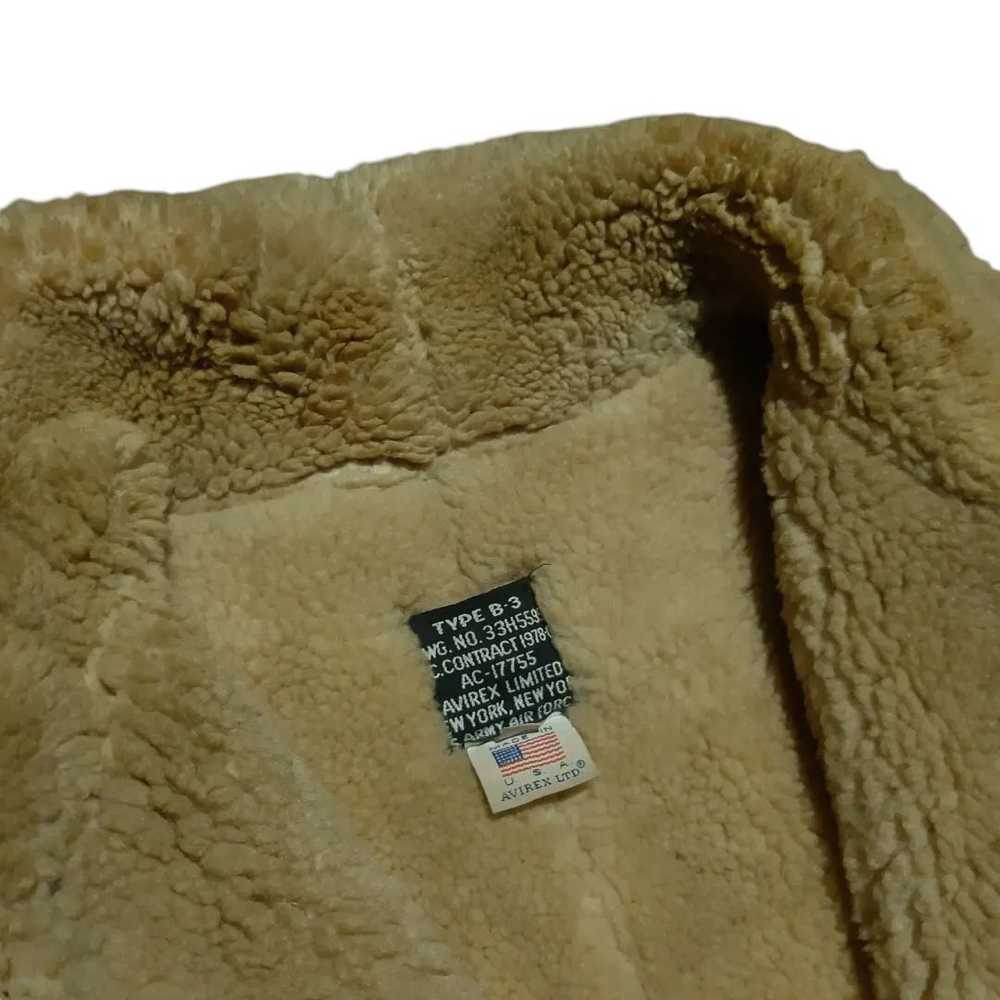 Avirex × Military × Sheepskin Coat Avirex b3 jack… - image 6