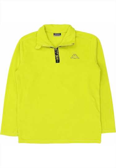 Kappa 90's Fleece Quarter Zip Sweatshirt Large Yel