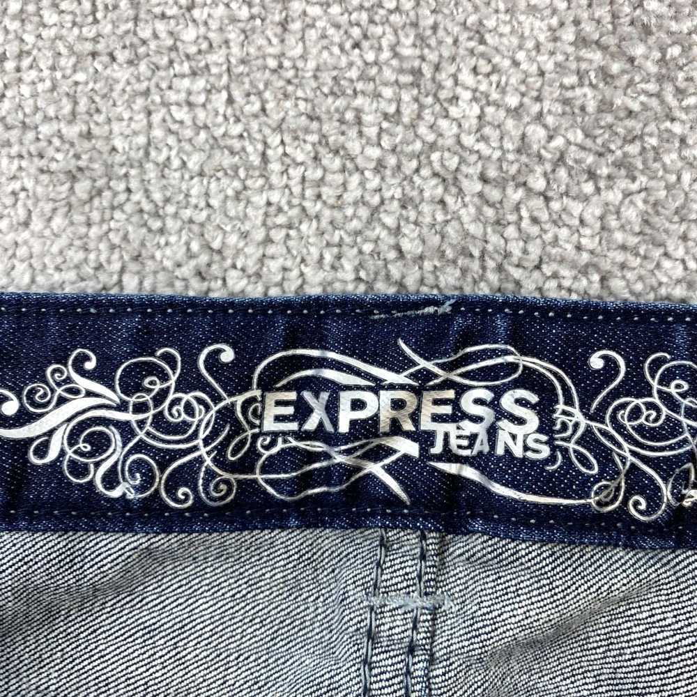 Express Dark Blue Wash Mid Rise Curvy Fit Denim B… - image 7