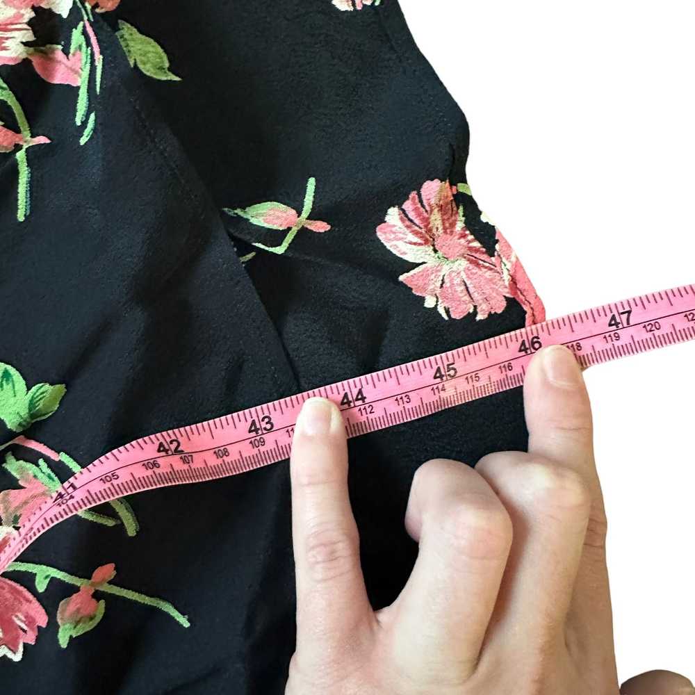 Reformation Reformation Black & Pink Floral Cutou… - image 10