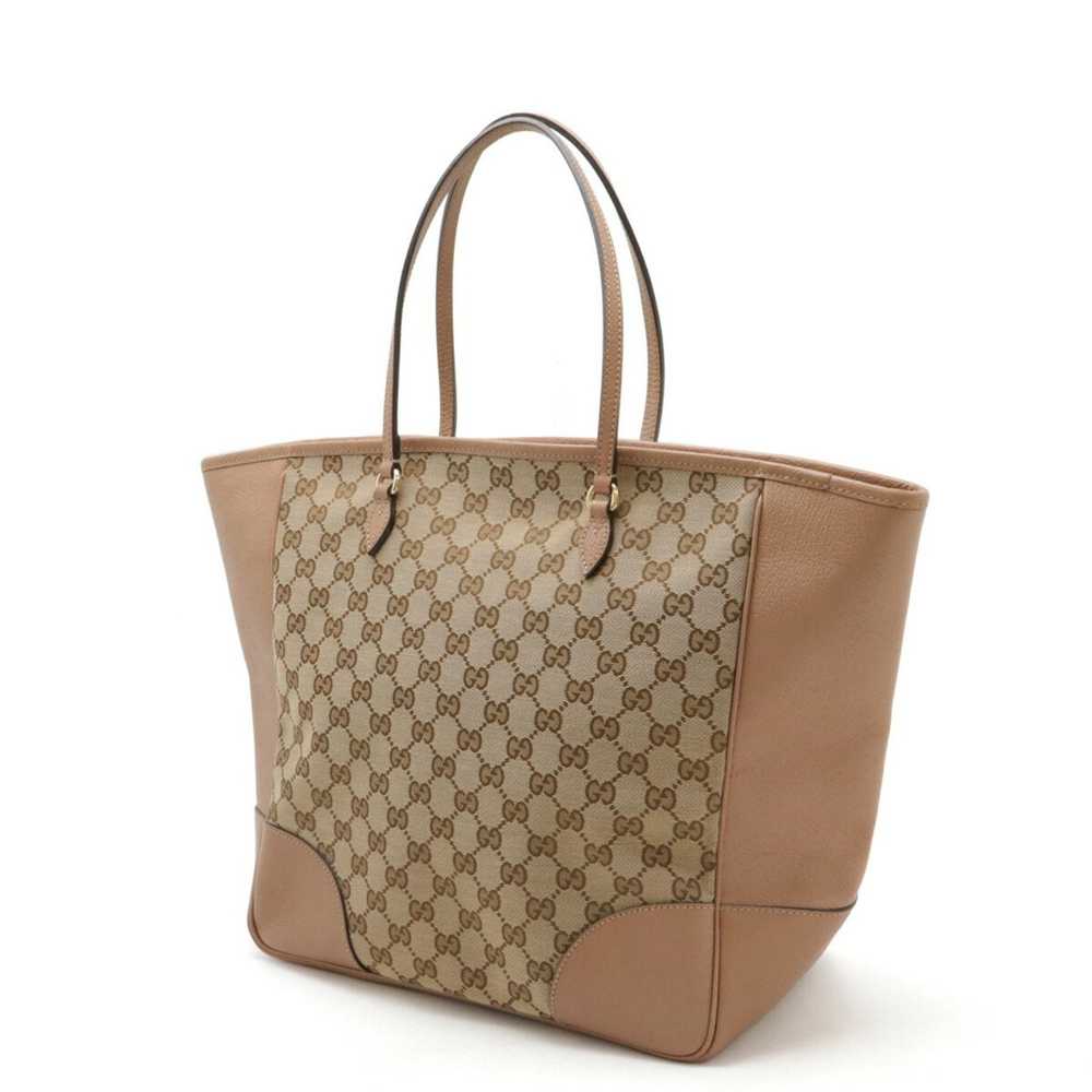 Gucci Gg Canvas Beige Canvas Tote Bag (Pre-Owned) - image 2