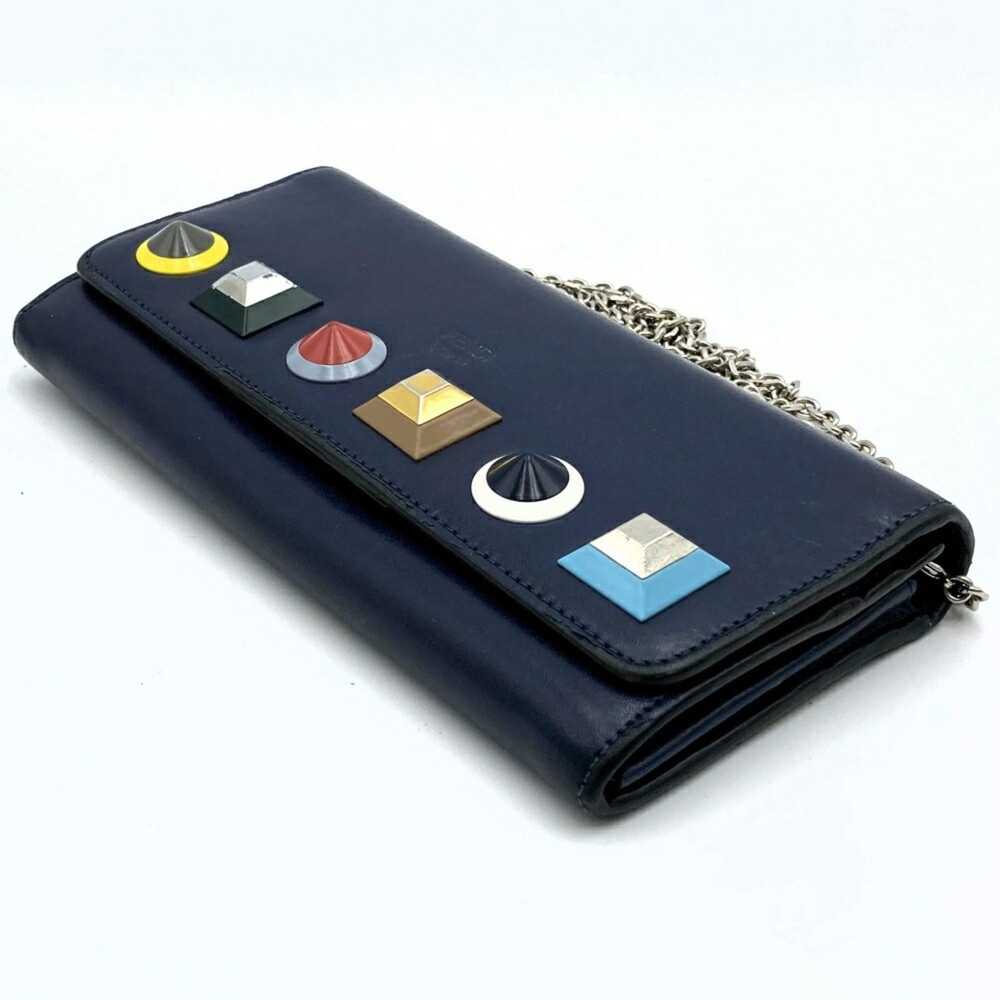 Fendi Continental Navy Leather Wallet (Pre-Owned) - image 3