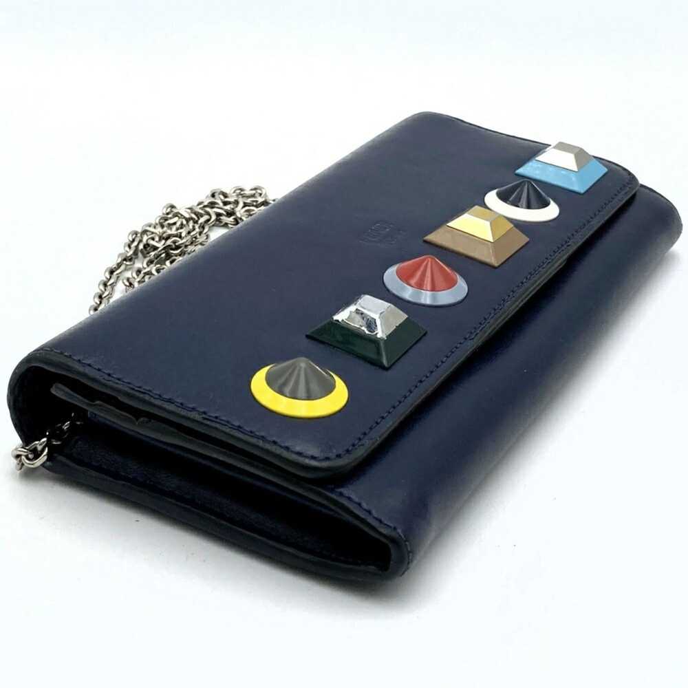 Fendi Continental Navy Leather Wallet (Pre-Owned) - image 9