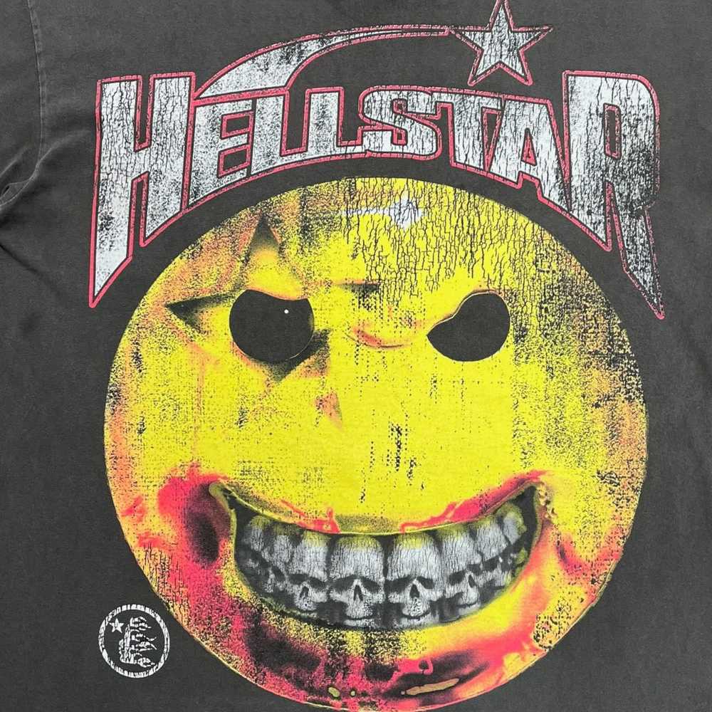 HELLSTAR Evil Smile Short Sleeve Tee Shirt Washed… - image 3