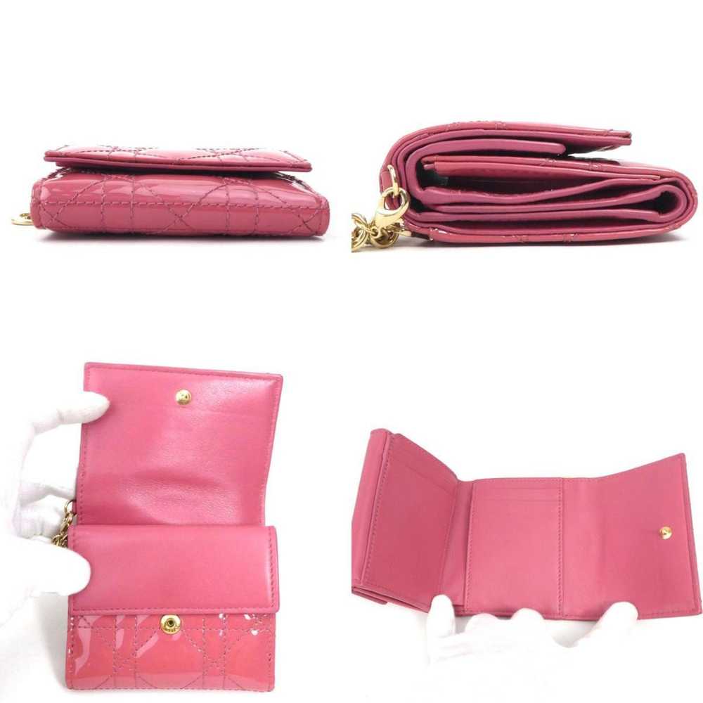 Dior Lotus Lady Pink Patent Leather Wallet (Pre-O… - image 3